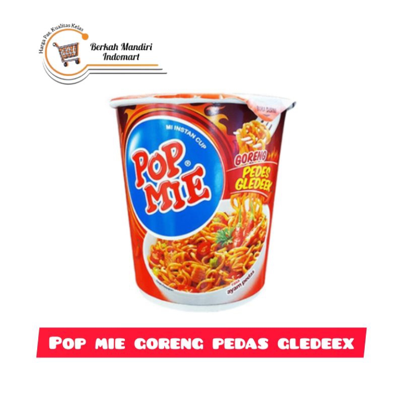 

Pop Mie Instan Cup Goreng Gledek Ayam Pedas 75 gram