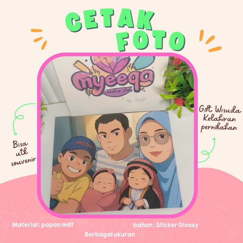 Cetak Foto Custom MDF