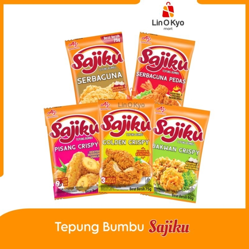 

SAJIKU Tepung Bumbu Golden Crispy/Bakwan/Pisang/Serbaguna Pedas