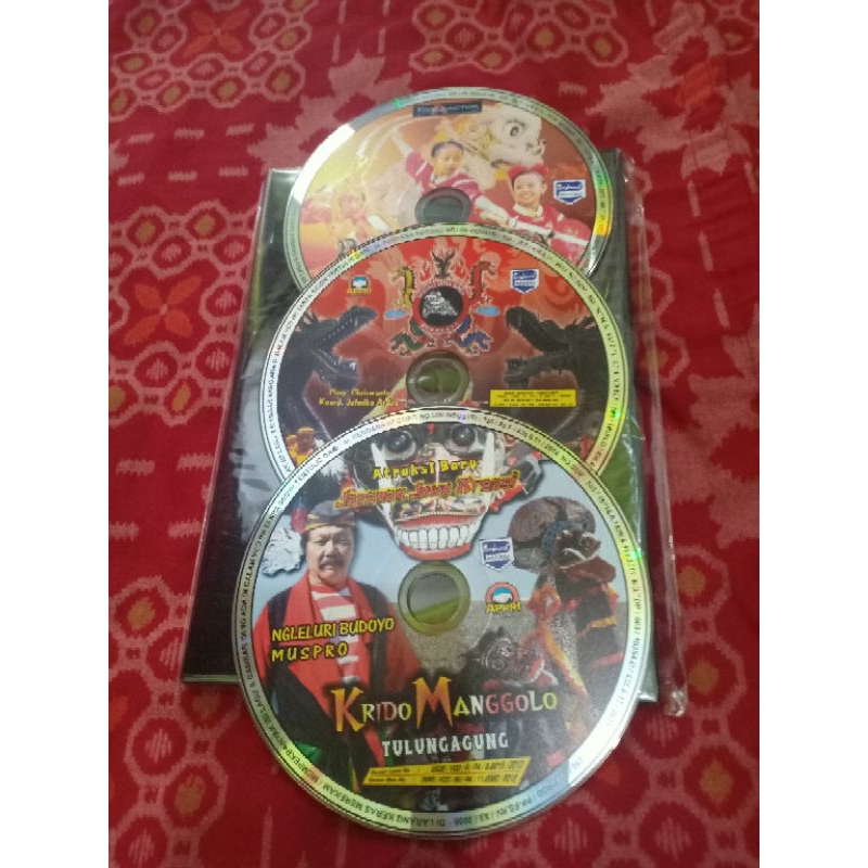 KASET VCD BARONGSAI VOL 1 & 2 & JARAN KRIDO MANGGOLO TULUNGAGUNG  TANPA COFER BONUS BOX