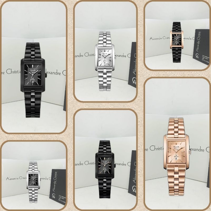 Jam Tangan Wanita Alexandre Christie 1019 AC1019 AC 1019 Tali Besi / Stainless Steel