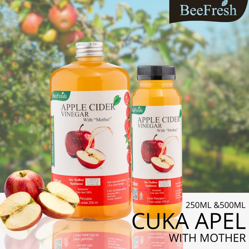 

BEEFRESH - Cuka Apel With The Mother / Apple Cider Vinegar