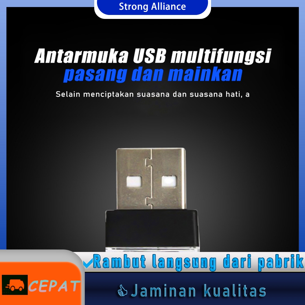 Lampu suasana mobil USB LED lampu dekorasi interior mobil lampu kaki mobil lampu suasana mobil