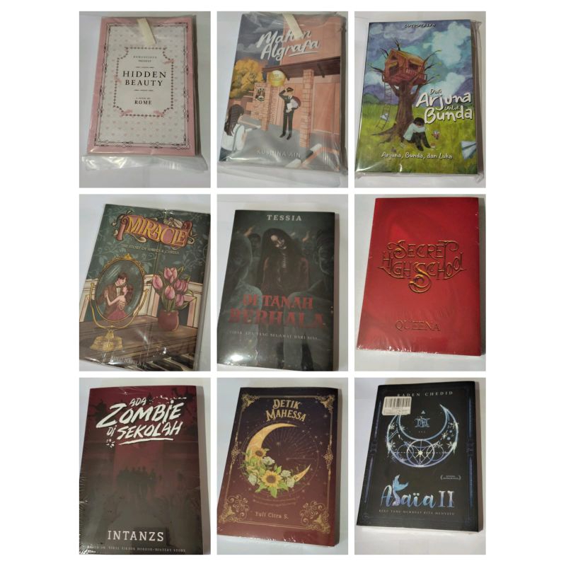 Novel preloved ori, novel ditanah berhala, surat untuk jenaka, 5 wishes, sabimaraya, 67 hari terakhi