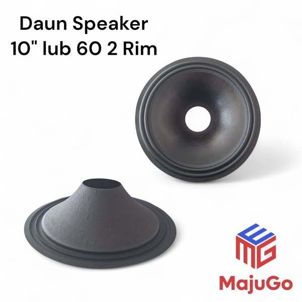 /Daun Speaker 10 inch Lubang 60mm 2 Rim tinggi 6,5cm