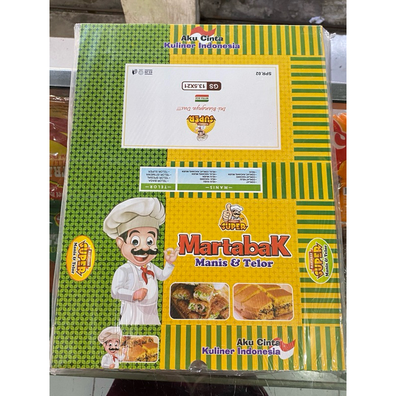 

Dus Martabak/Dus gepeng Martabak Ijo Isi 100pc