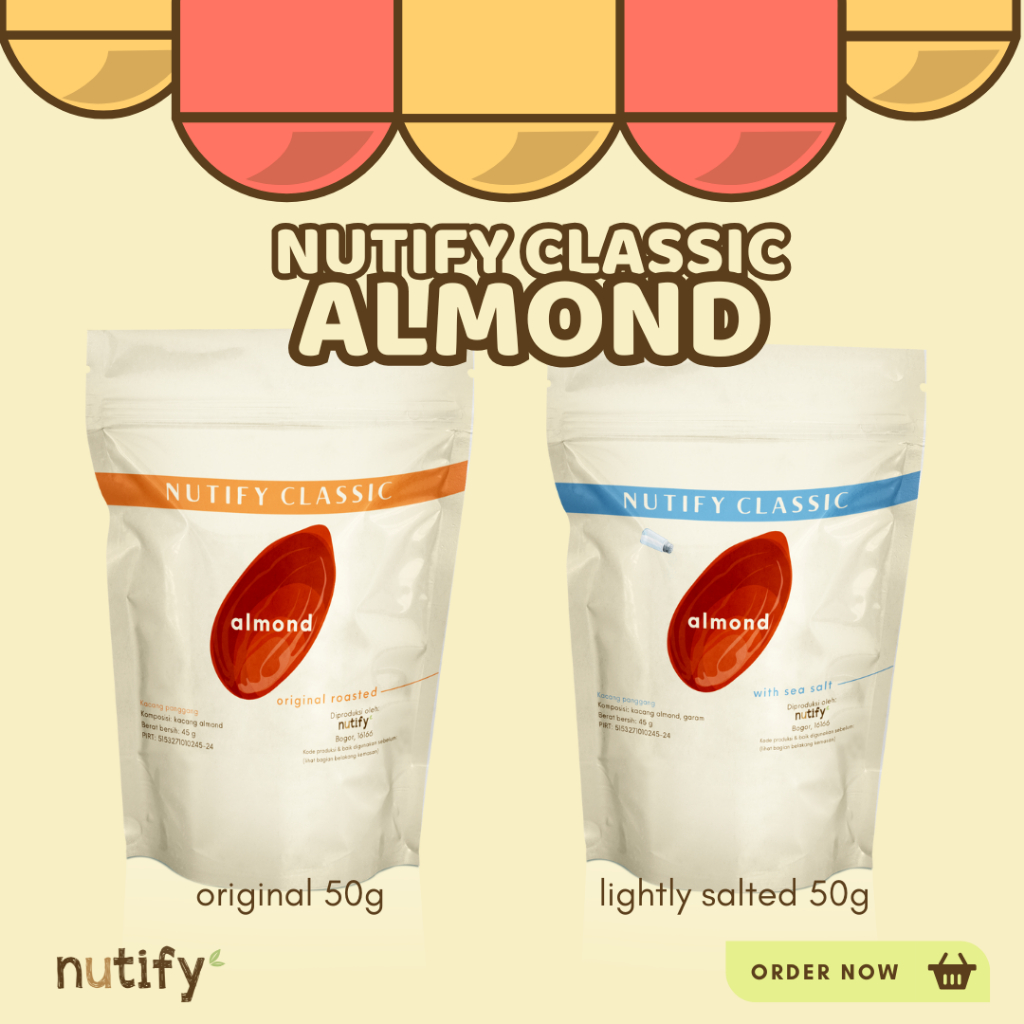 

Classic original almond panggang (ori / salted asin)