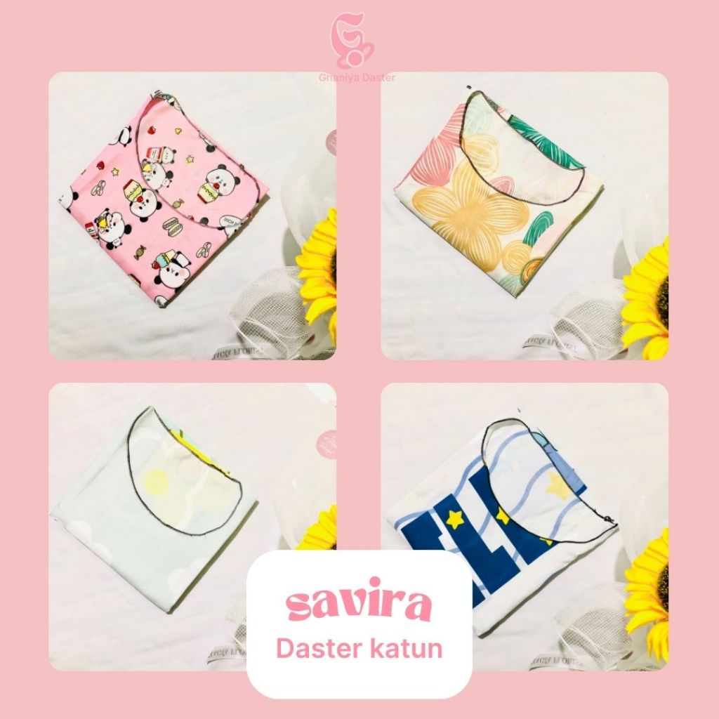 Ghaniya - Daster savira midi motif termurah katun midi dress baju tidur