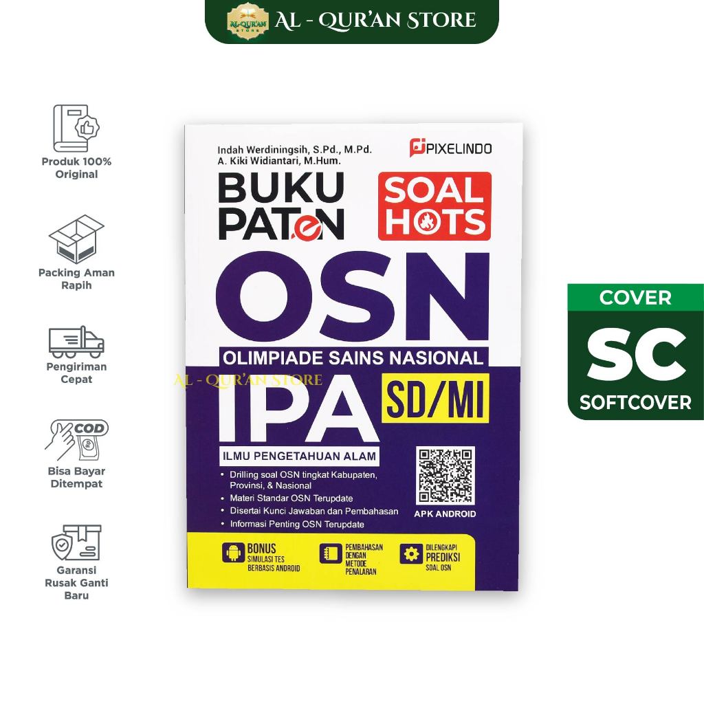 Buku Paten Olimpiade Sains Nasional Ilmu Pengetahuan Alam Latihan Soal Dan Pembahasan Osn Ipa Sd/Mi