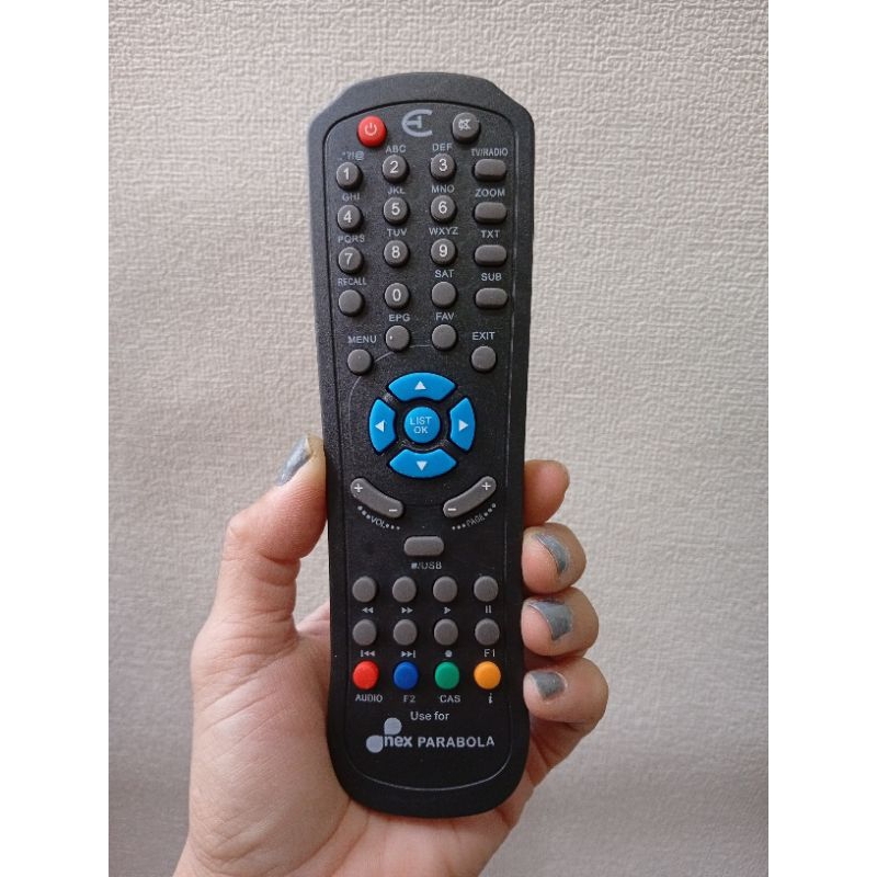 Remote STB Nex Parabola Kuning Dangdut / Remot Set Top Box NexParabola Kuning Dangdut