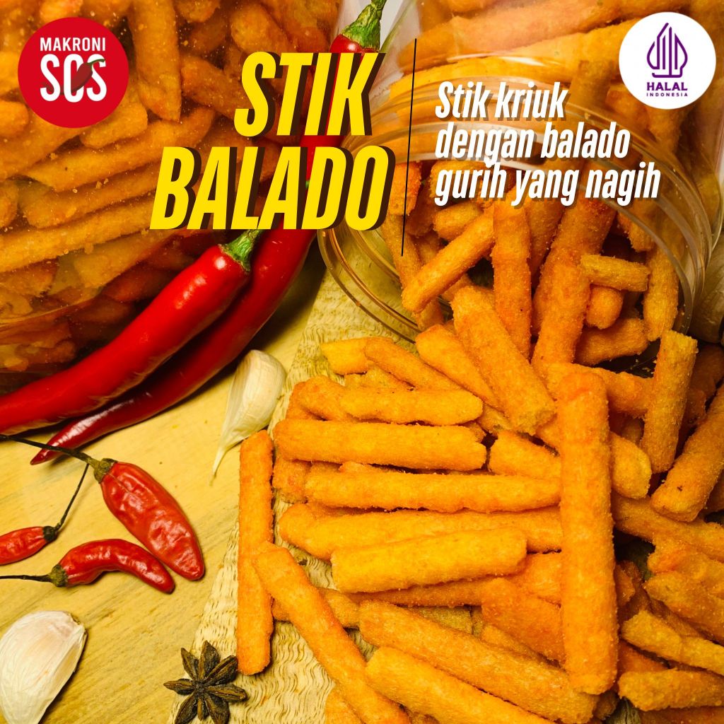 

SOS - 500 Gram Stik Balado Premium Pedas Nikmat