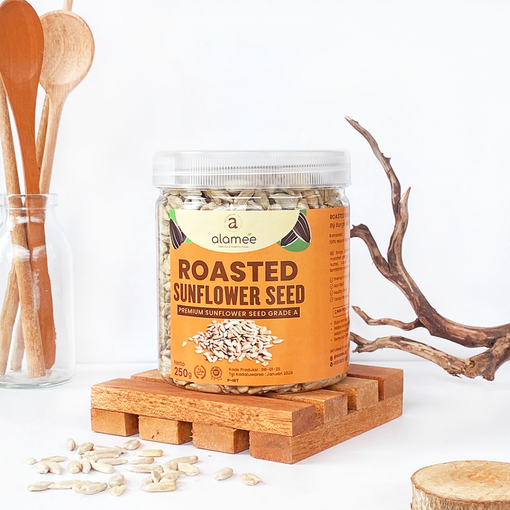 

ALAMEE Sunflower Seed Biji Bunga Matahari Kuaci Panggang Roasted Sun Flower 250gr
