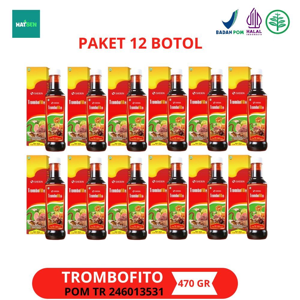 

Trombofito 12 Botol - Sherin Madu Angkak Sari Kurma Trombofito Solusi Atasi DBD 470 gram