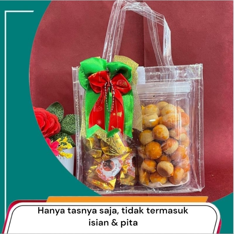 

LR Tas Souvenir mika transparan T20xP20L10/Tas Ulang Tahun/Tas Hantaran
