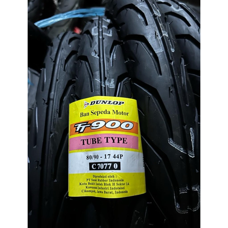 BAN LUAR RING 17 DUNLOP 80/90-17 NON TUBLES