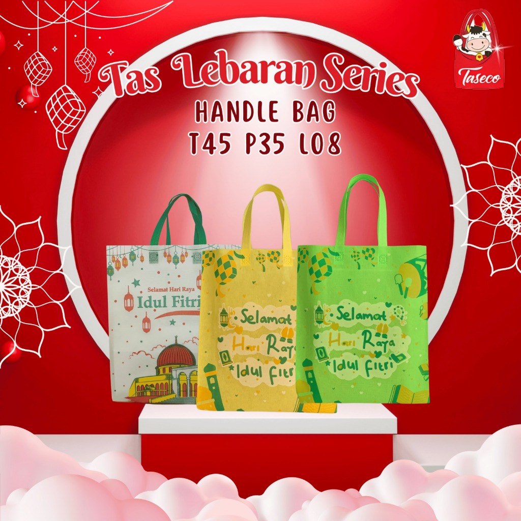 

[INSTAN LANGSUNG KIRIM] TASECO Tas Hari Raya Idul Fitri Tas Spunbond Lebaran Goodie Bag Idul Fitri 45x35x08
