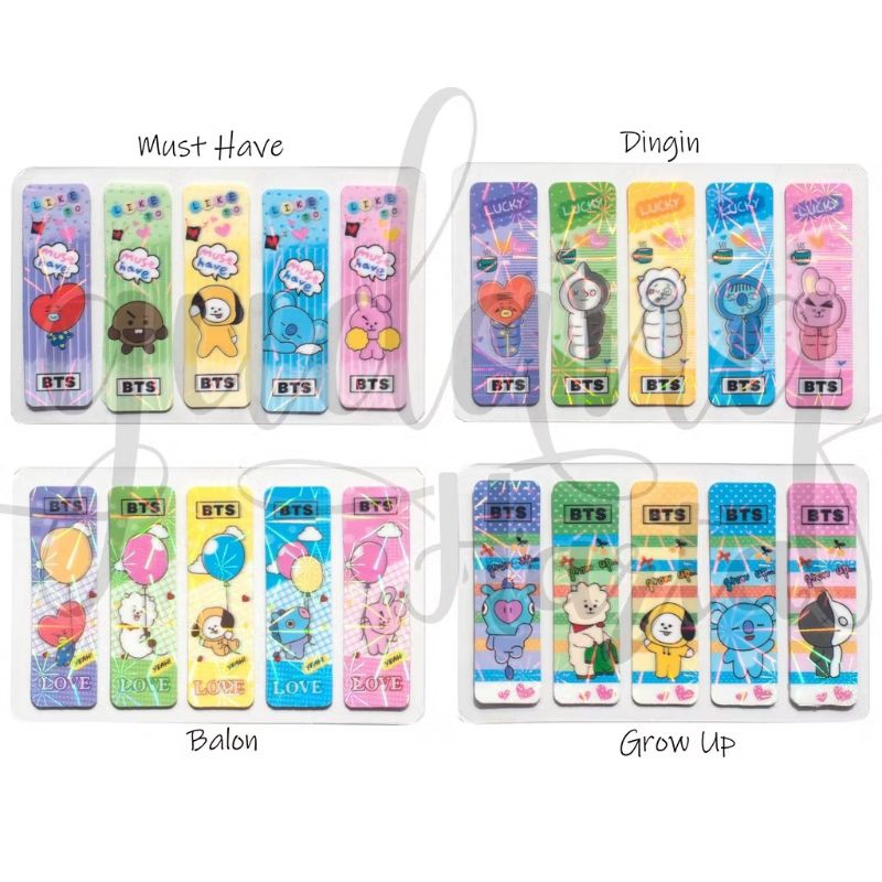 

Sticky Notes Plastik Boneka Karakter Memo Pembatas Buku GH 301060