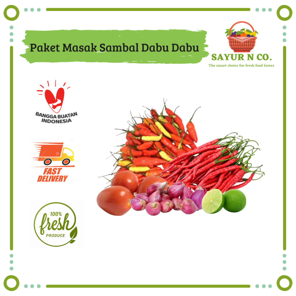 

Paket Masak Sambal Dabu Dabu Khas Manado 150gr | Sayur N Co Bekasi