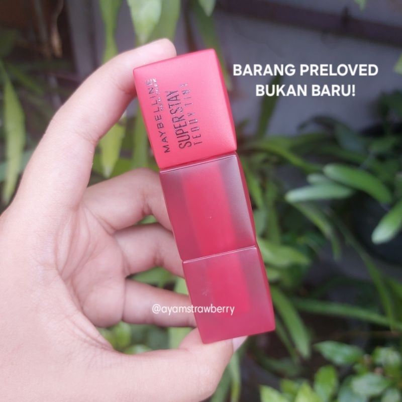 MAYBELLINE LIP TEDDY TINT PINKIE BESTIE - Lipstik pink