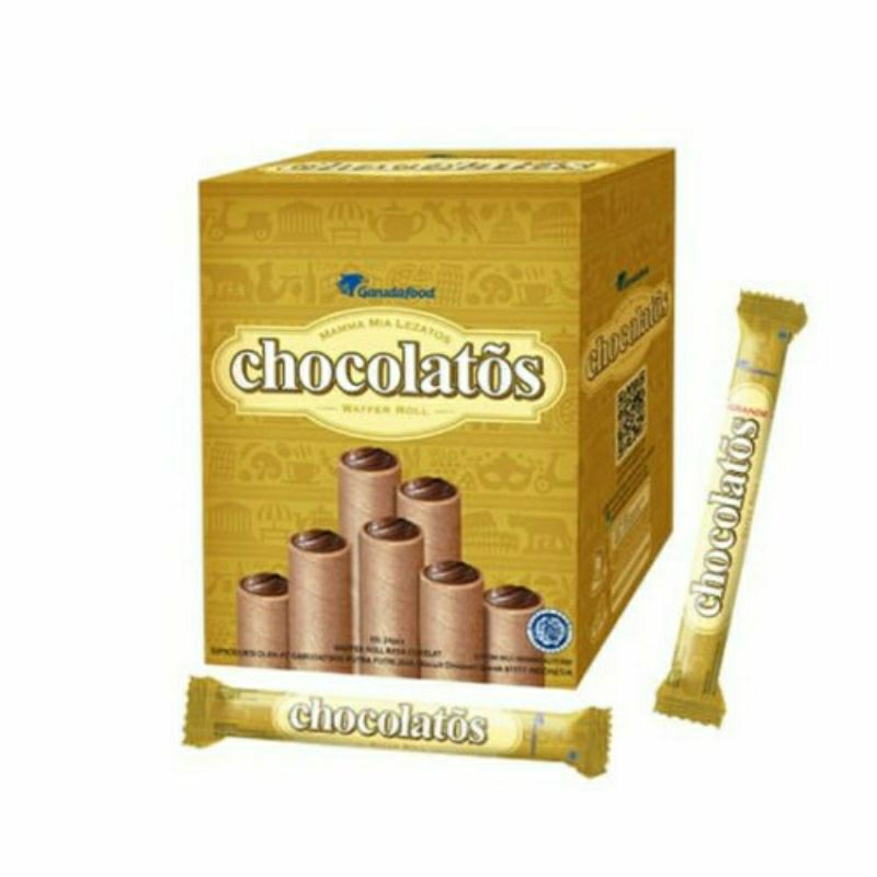 

Gery Chocolatos Wafer Roll Coklat Per Box Isi 8,5gr × 24 pcs