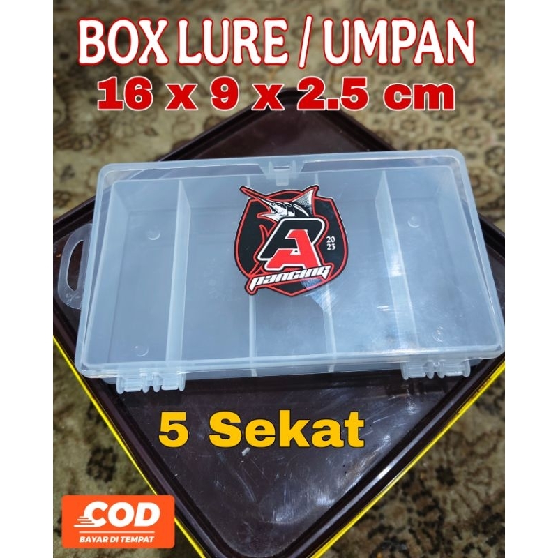 BOX LURE / TEMPAT UMPAN / WADAH UMPAN / BOX PLASTIK