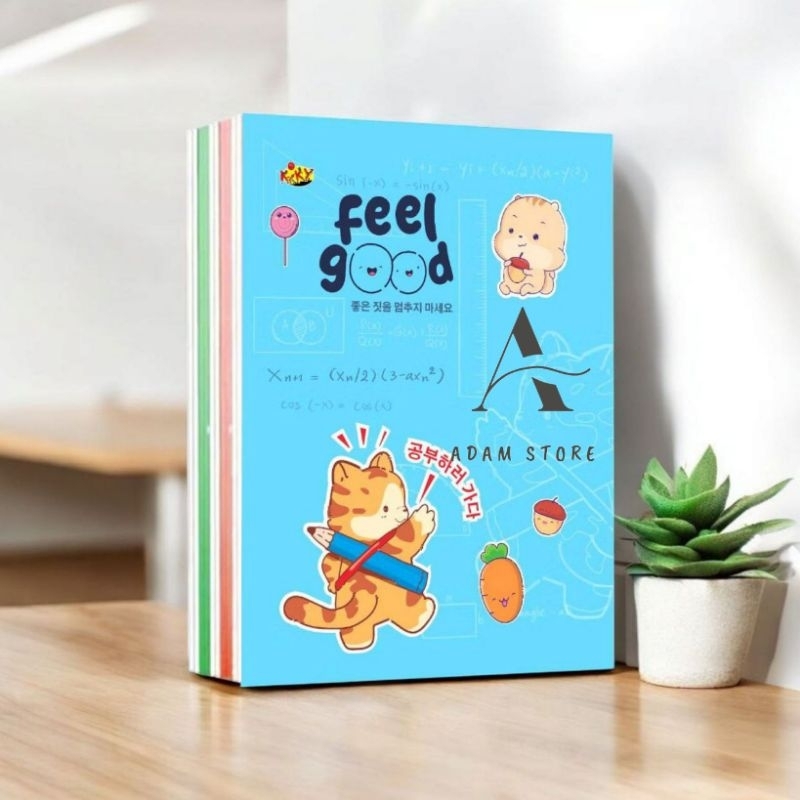 

Buku tulis Kiky 38 lembar isi 10 buku / 1 pack motif random