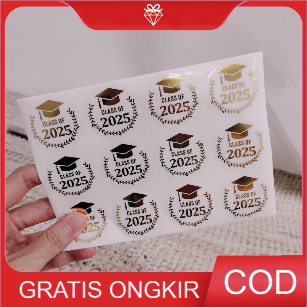 

1LEMBAR 12PCS Stiker Graduation - Stiker Wisuda - Tempelan Stiker Murah LL402