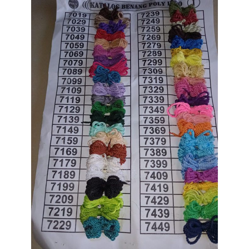 Glaciaamart Poly Indo Part 3, Benang Rajut (Seri Kuning/Coklat) Poly Indo/Indo Poly/Poly