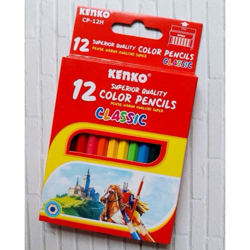 

[1 Set] KENKO COLOR PENCILS CP-12FNWE & CP12H || Kelir Kayu || Pensil Warna