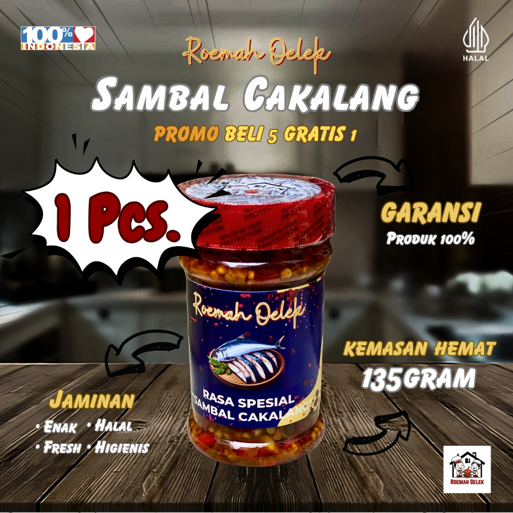 

[1Pcs] Sambal Cakalang 135gr – Pedas Nampol, Gurih Mantap! | Roemah Oelek