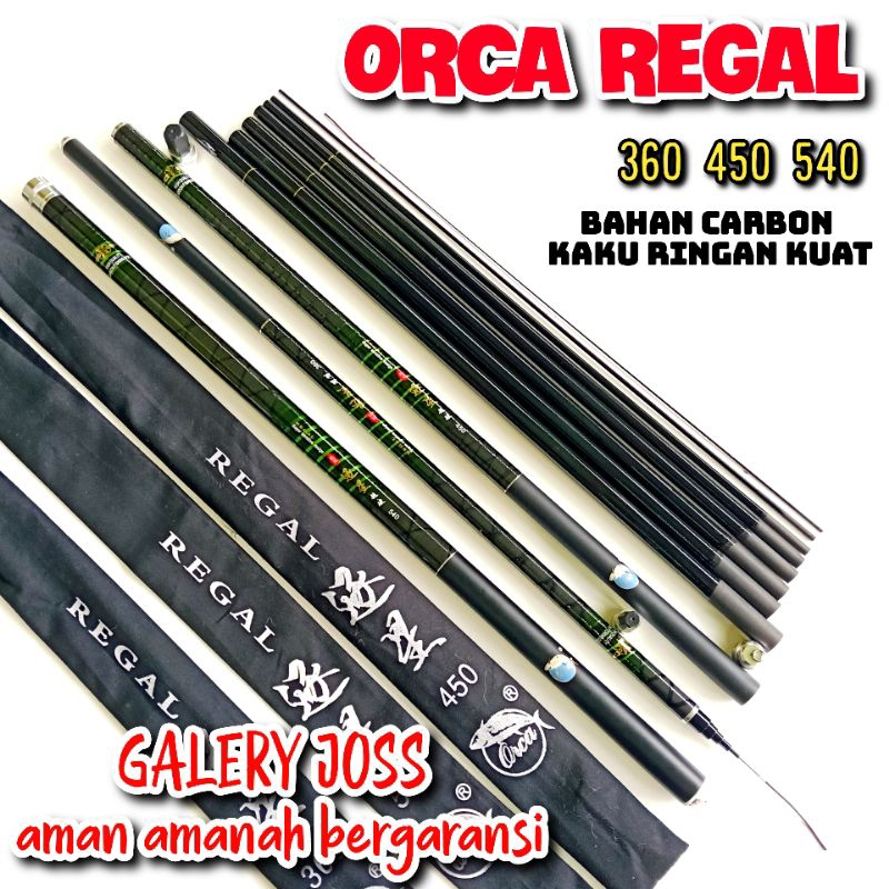 Tegek kaku orca Regal 360 450 540 tegek kaku ringan kuat bahan carbon