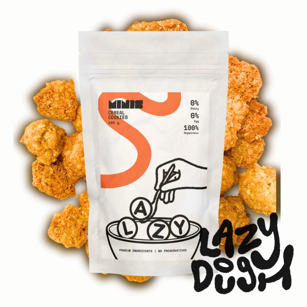 

LAZYDOUGH - Cereal Cookies - CRNFLKS (Corn Flake) 120 g/300g - Dairy Free Egg Free Vegan Friendly Sereal Cookie