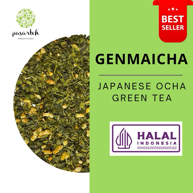 

[ pasarteh ] Genmaicha Japanese Green Tea I Teh Genmaicha | Teh Hijau I Ocha I Teh Ocha I Teh Jepang