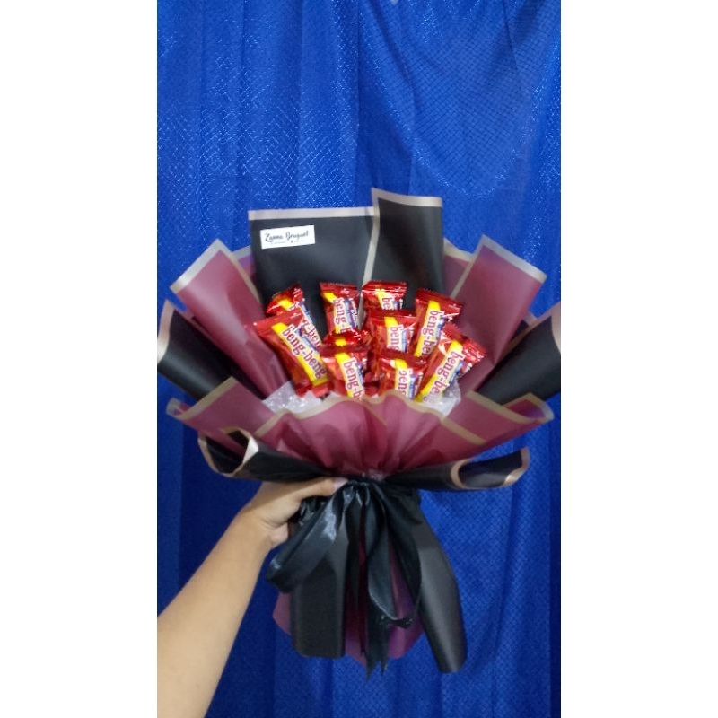 

buket wisuda beng-beng mini