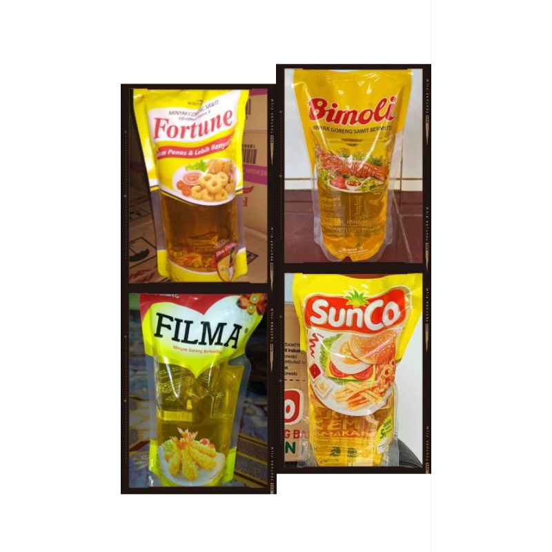 

SUNCO, BIMOLI, FORTUNE, FILMA kemasan 1Liter Refill