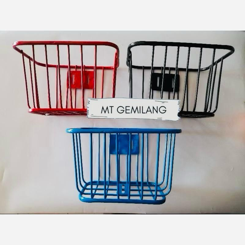 Keranjang Besi &  Plastik Sepeda Anak Lipat Minion Mini Bmx bagus tebal