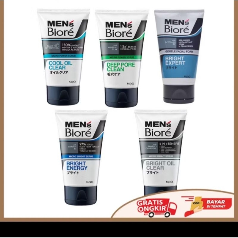 mens biore sabun muka 100gr