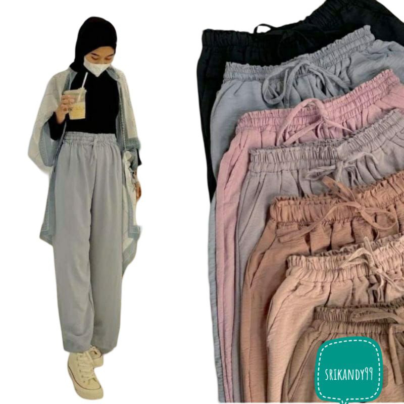 JUMBO~KULOT CRINKLE AIRFLOW  PREMIUM / CELANA KULOT RUBY CRINKLE PREMIUM / KULOT JUMBO / KULOT UKURA