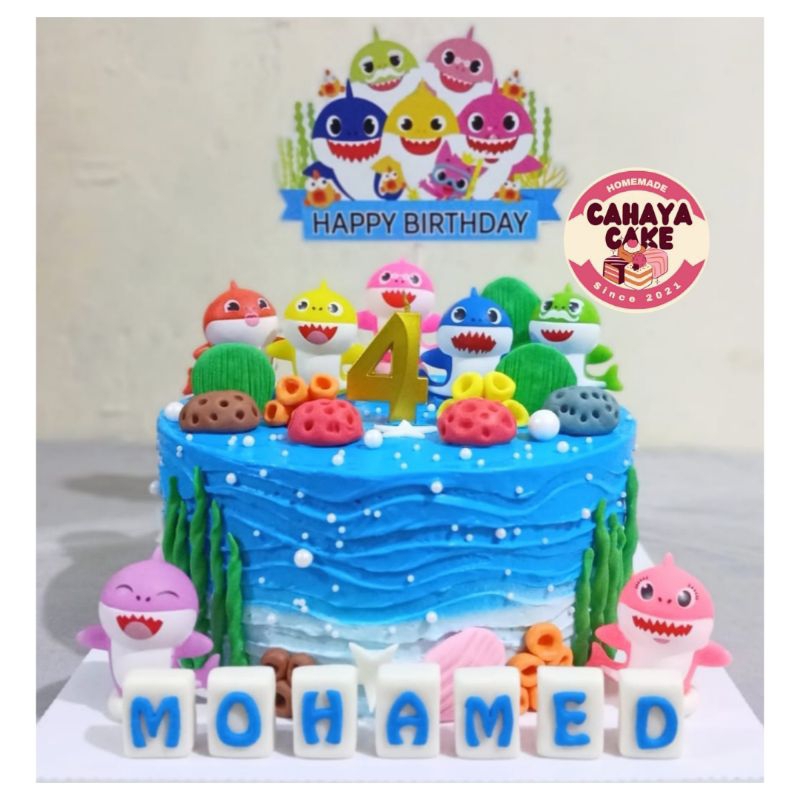 

Kue Ulang Tahun Baby Shark / Baby Shark Cake / Kue Ultah Karakter Baby Shark