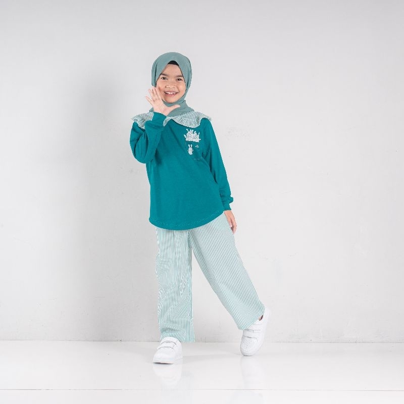 Setelan Anak Tanggung Perempuan Lucu Terbaru 5-14 Tahun Aiko Setcel Ikissyou Oneset