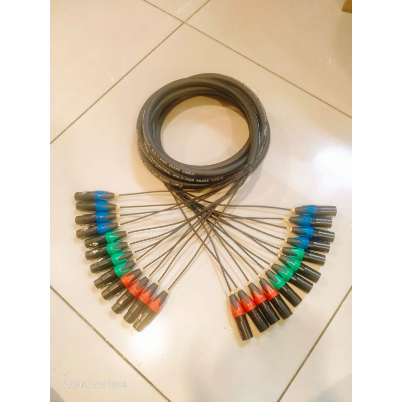 Snake Kabel 12chanel 10meter Cocok buat Hadroh mic drum XLR cowokk cewek