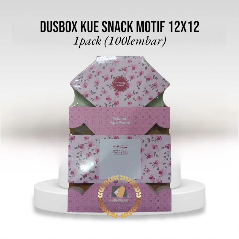 

(100lembar)Dus Snack Kue Motif 12x12