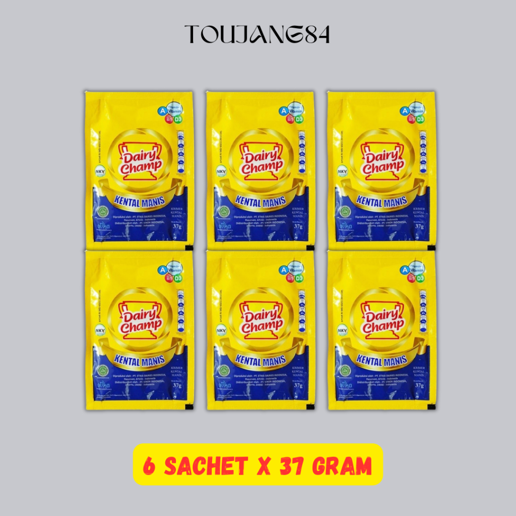 

Dairy Champ Krimer Kental Manis 6Sachet @37g