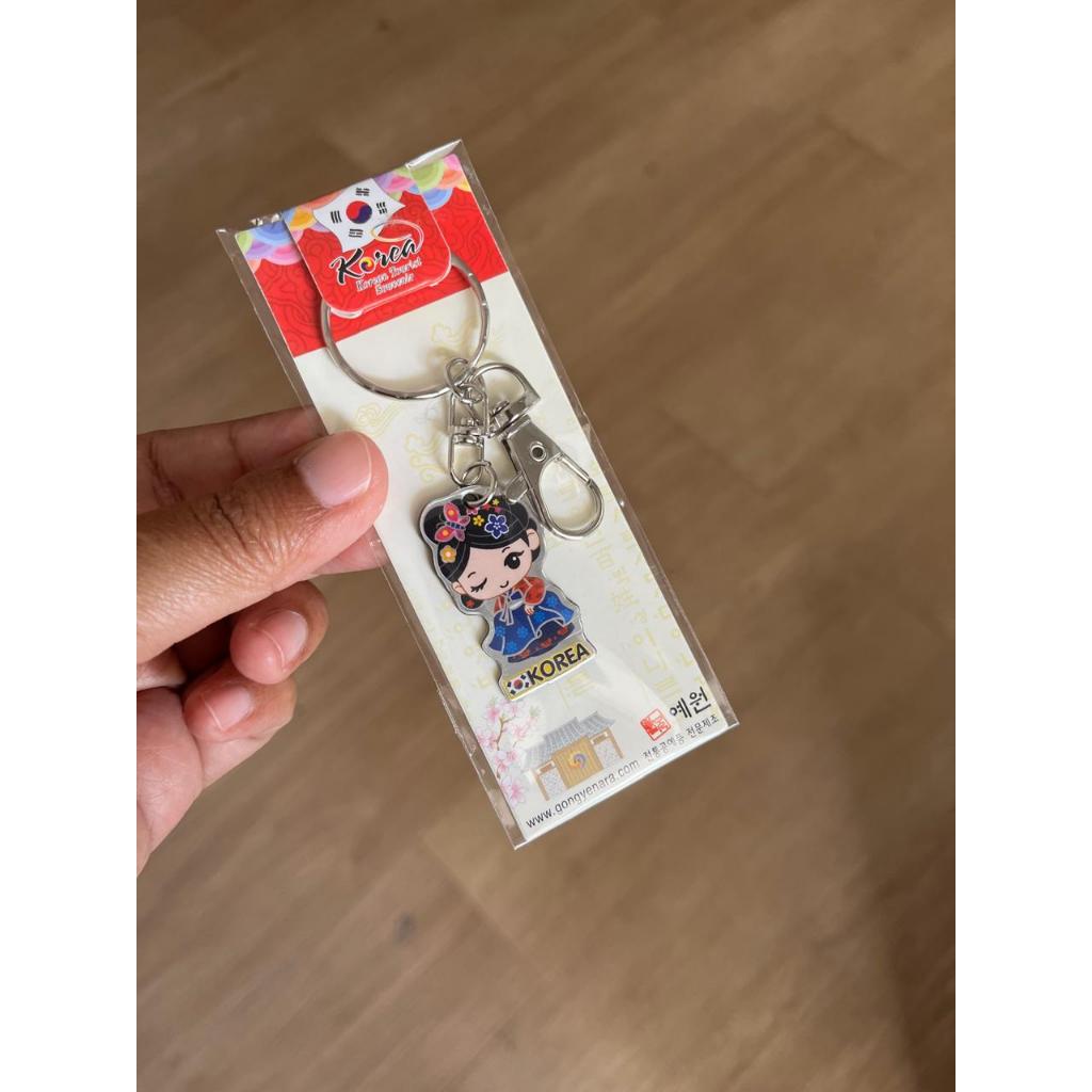 Ganci gantungan kunci keyring keychain karakter hanbok asli korea