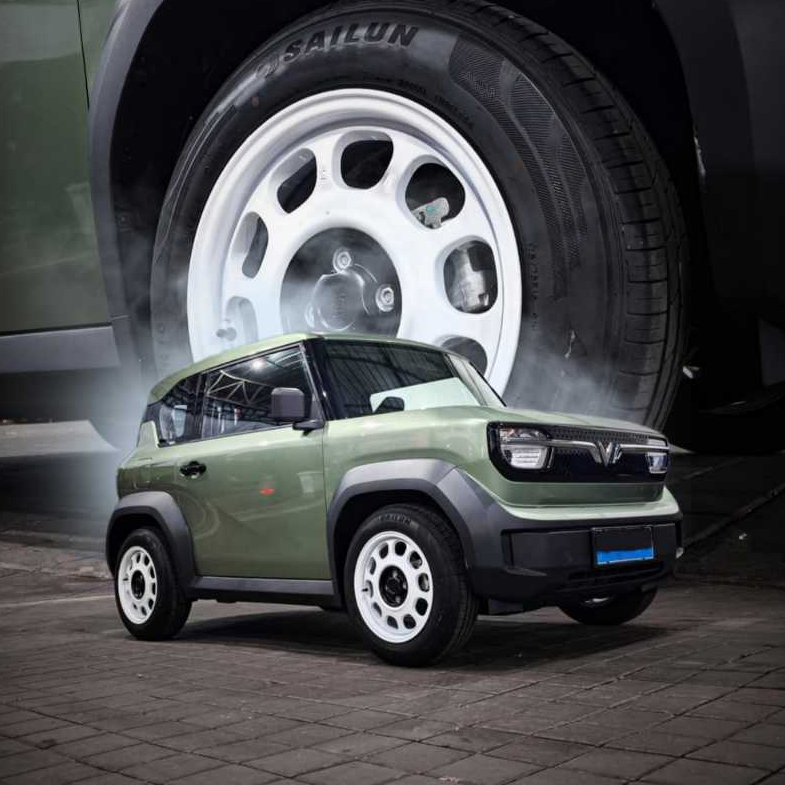 Velg kaleng warna white pcd 4x100 untuk mobil Vinfast HSR KLG R16 - termurah original