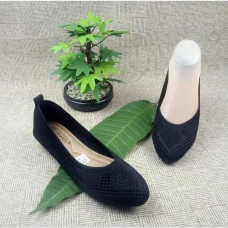 FLATSHOES RAJUT IMPORT WANITA MURAH BERKUALITAS /FLATSHOES IMPORT SEPATU WANITA/SOL KARET/COD
