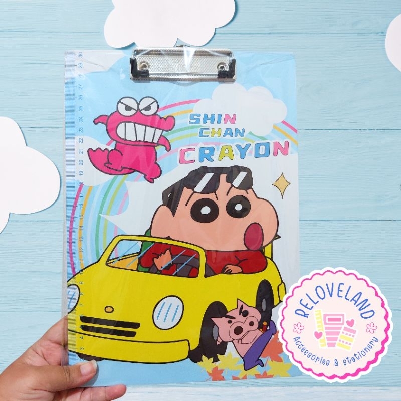 

papan ujian shinchan | papan dada shinchan | papan jalan shinchan | clipboard shinchan | shinchan stationery