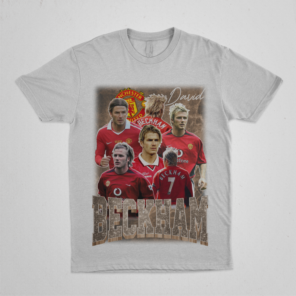 T-SHIRT BECKHAM // KAOS BECKHAM // DAVID BECKHAM // KAOS VINTAGE BECKHAM // MANCHESTER UNITED // 002
