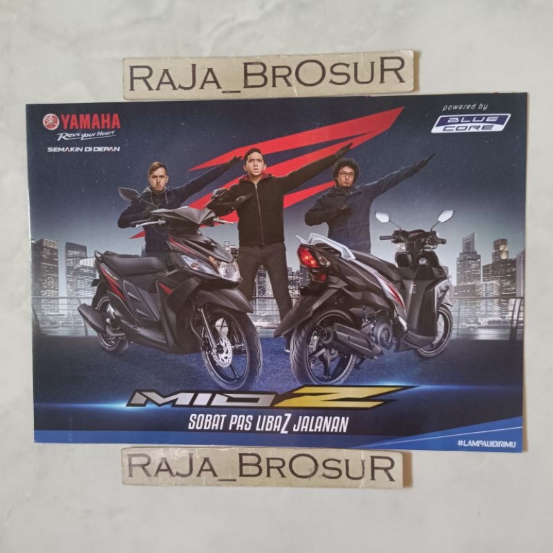Poster brosur katalog leaflet Yamaha Mio Z 2016