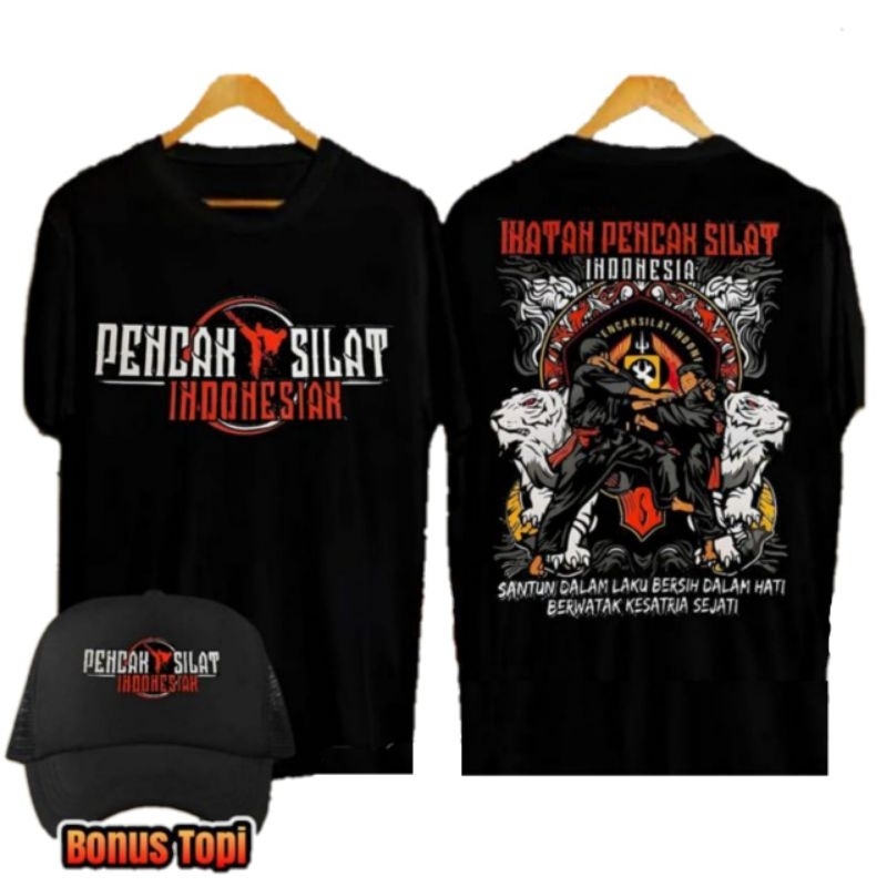 KAOS FREE TOPI PENCAK SILAT INDONESIA IKATAN PENCAK SILAT INDONESIA